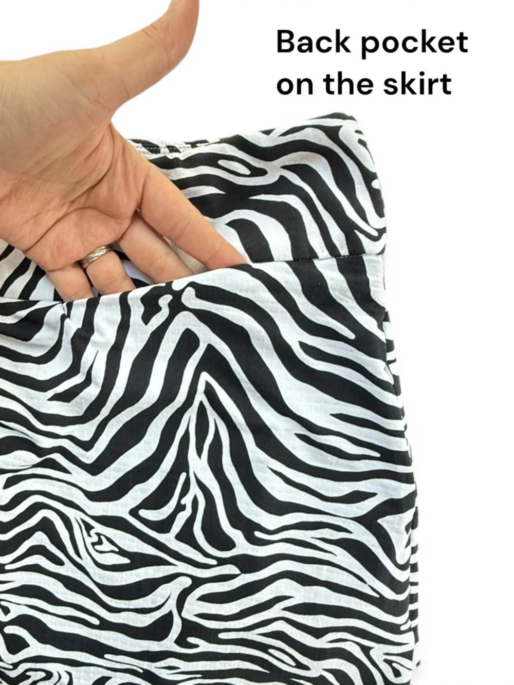 IBKUL Womens Cecilia Print Skort Black White Size L Golf Layered NWT - Picture 10 of 11